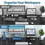 Zimilar Acrylic Monitor Stand Riser - 2 Pack