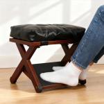 Ergonomic Wooden Under Desk Footrest for Comfort