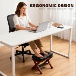 Ergonomic Wooden Under Desk Footrest for Comfort