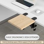 Ergonomic Desk Extension Tray with Wrist Support