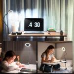 Woputne Clip-On Desk Lamp with Dimmable Brightness