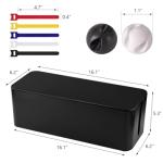TuweChen Large Cable Organizer Box for Home Office