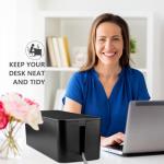 TuweChen Large Cable Organizer Box for Home Office