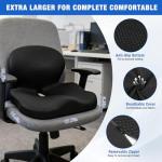 Memory Foam Seat Cushion with Back Support
