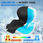 Memory Foam Seat Cushion with Back Support