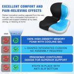 Memory Foam Seat Cushion with Back Support
