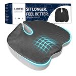 Memory Foam Office Chair Cushion with Coccyx Cutout