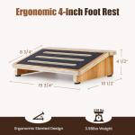 Ergonomic Under Desk Footrest for Comfort & Support