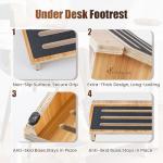 Ergonomic Under Desk Footrest for Comfort & Support