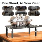 Adjustable Metal Monitor Stand with Phone Holder, 2 Pack