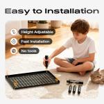 Adjustable Metal Monitor Stand with Phone Holder, 2 Pack