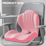Memory Foam Ergonomic Chair Cushion with Lumbar Support