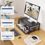 OPNICE Monitor Stand and Desk Organizer Set