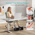 Ergonomic Under Desk Foot Rest with Massage Roller