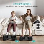 Ergonomic Under Desk Foot Rest with Massage Roller