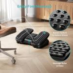 Ergonomic Under Desk Foot Rest with Massage Roller