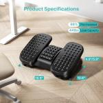 Ergonomic Under Desk Foot Rest with Massage Roller