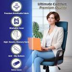 Ergonomic Memory Foam Seat Cushion for Pain Relief