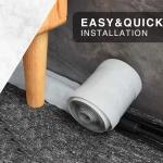 Gray Floor Cord Cover Set for Office Cables