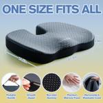 Mureon Large Memory Foam Seat Cushion - Navy