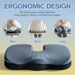 Mureon Large Memory Foam Seat Cushion - Navy