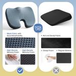Mureon Large Memory Foam Seat Cushion - Navy