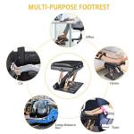 Ergonomic Adjustable Foot Rest for Office Comfort
