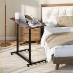 Tangkula C-Shaped Mobile Standing Desk with Wheels