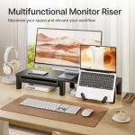 PEGZONE Ergonomic Monitor Stand with Storage Drawer