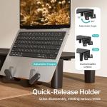 PEGZONE Ergonomic Monitor Stand with Storage Drawer