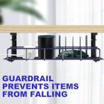 15.7” Under Desk Cable Management Tray – Black