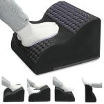 Ergonomic Foot Rest with Massage Dots, Black
