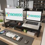 Dual Monitor Stand Riser for Home Office Setup