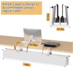 Under Desk Cable Management Tray - 48" Cord Organizer