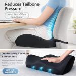 Large Memory Foam Seat Cushion for Office Comfort