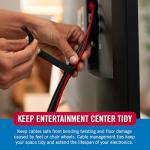 VELCRO Reusable Cable Ties, 100 Pack for Organization