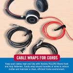 VELCRO Reusable Cable Ties, 100 Pack for Organization