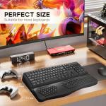 Ergonomic Keyboard Stand with Wrist Rest - Black