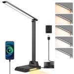 ShineTech Dimmable LED Desk Lamp with USB-C Port