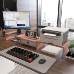 WESTREE Dual Shelf Computer Riser with Drawer