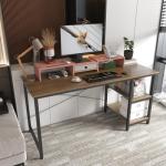 WESTREE Dual Shelf Computer Riser with Drawer