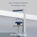 Under Desk Cable Management Tray in Silver