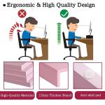 TEAMIX Pink Adjustable Dual Monitor Stand Riser Set