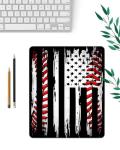 Cute Non-Slip Baseball American Flag Mouse Pad