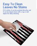 Cute Non-Slip Baseball American Flag Mouse Pad