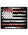 Cute Non-Slip Baseball American Flag Mouse Pad