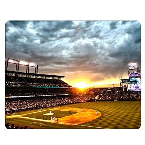 Baseball Court Sunset Gaming Mousepad, Non-Slip
