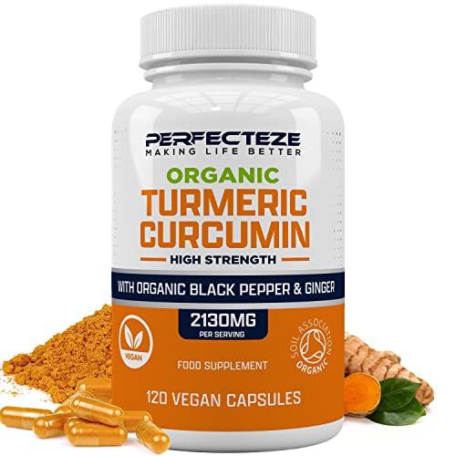 High Strength Organic Turmeric Curcumin with Black Pepper