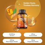 High-Potency Curcumin Capsules with Black Pepper
