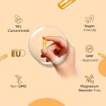 High-Potency Curcumin Capsules with Black Pepper